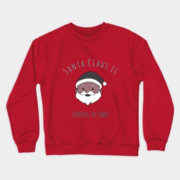 Santa Crewneck Sweatshirt by Zenith monochrome arts 